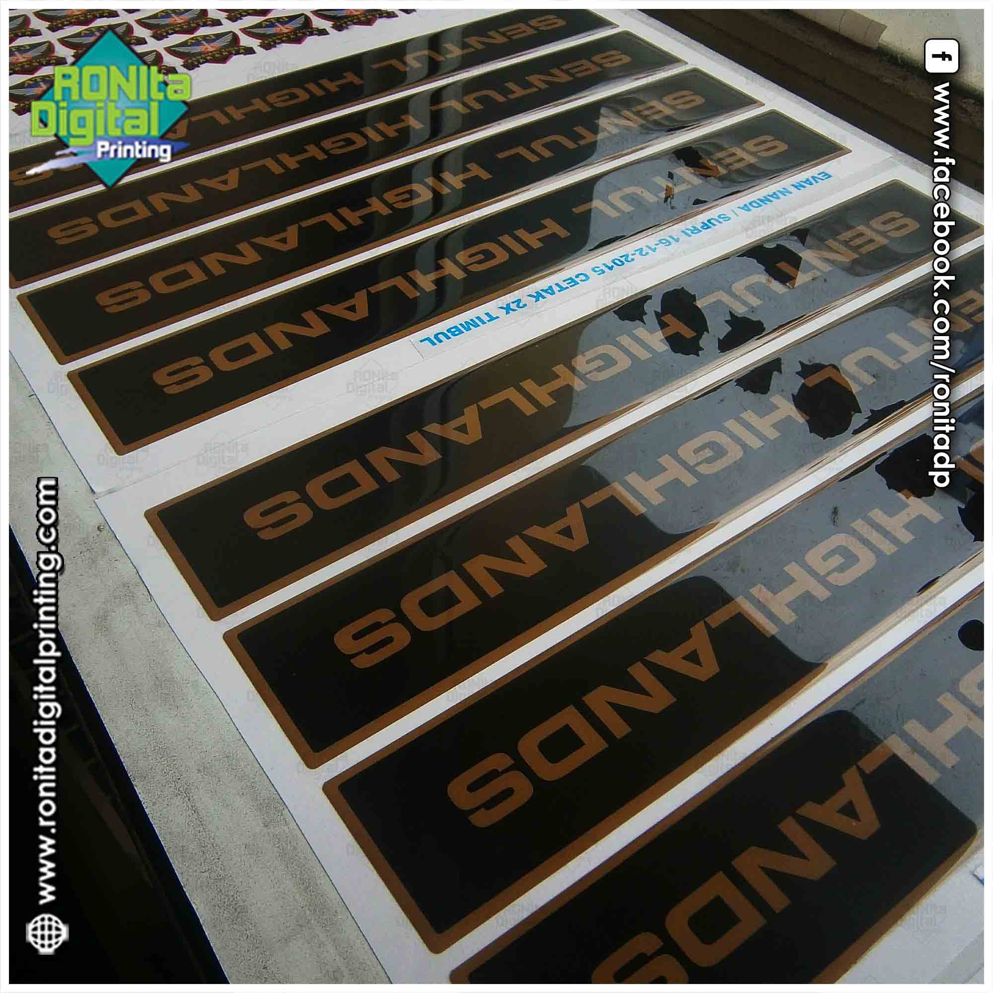 Jasa Cetak Sticker Timbul Resin