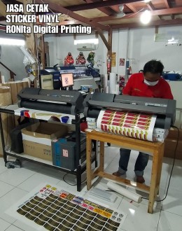 Jasa Cetak Sticker RONIta Digital Printing