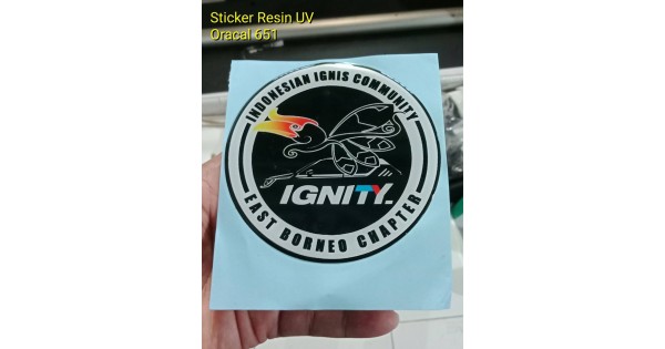 Jasa Cetak Sticker Timbul Resin